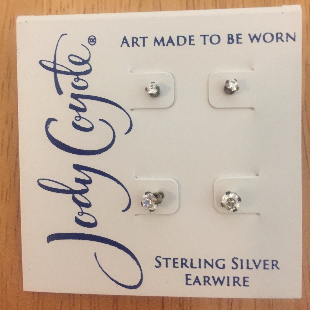 Jody Coyote Sterling Silver Stud Earring Set